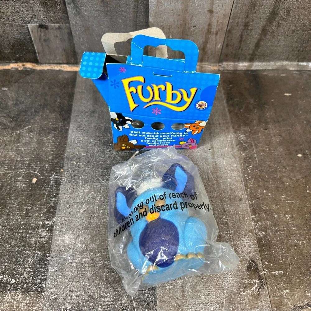 Vintage‎ Furby Burger King Toy NIP 2005 Sealed Bag, Damaged Box